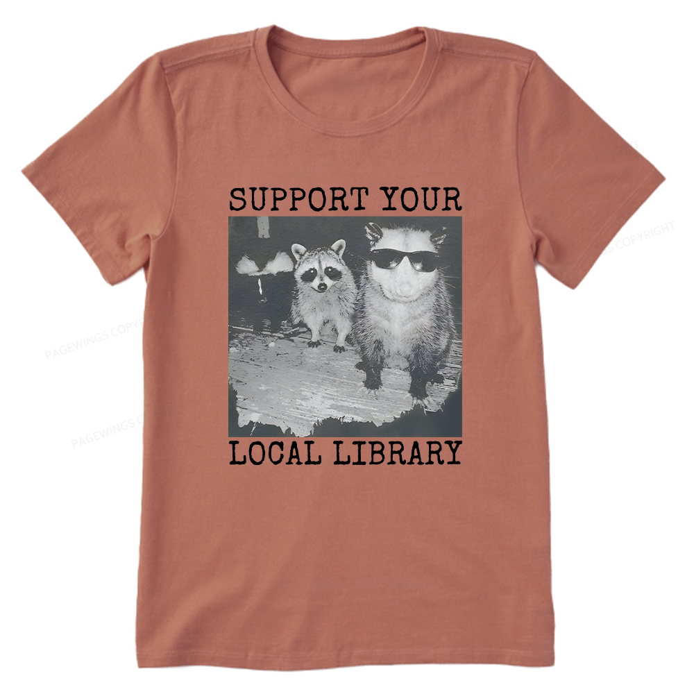 Pagewings Support Your Local Library Unisex Classic T-shirt