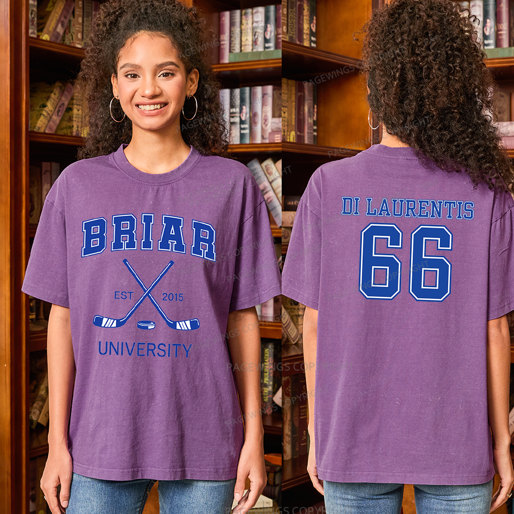 Pagewings Hockey Romance Unisex Washed T-shirt