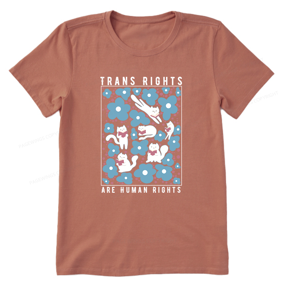 Pagewings Trans Rights Are Human Rights Unisex Classic T-shirt