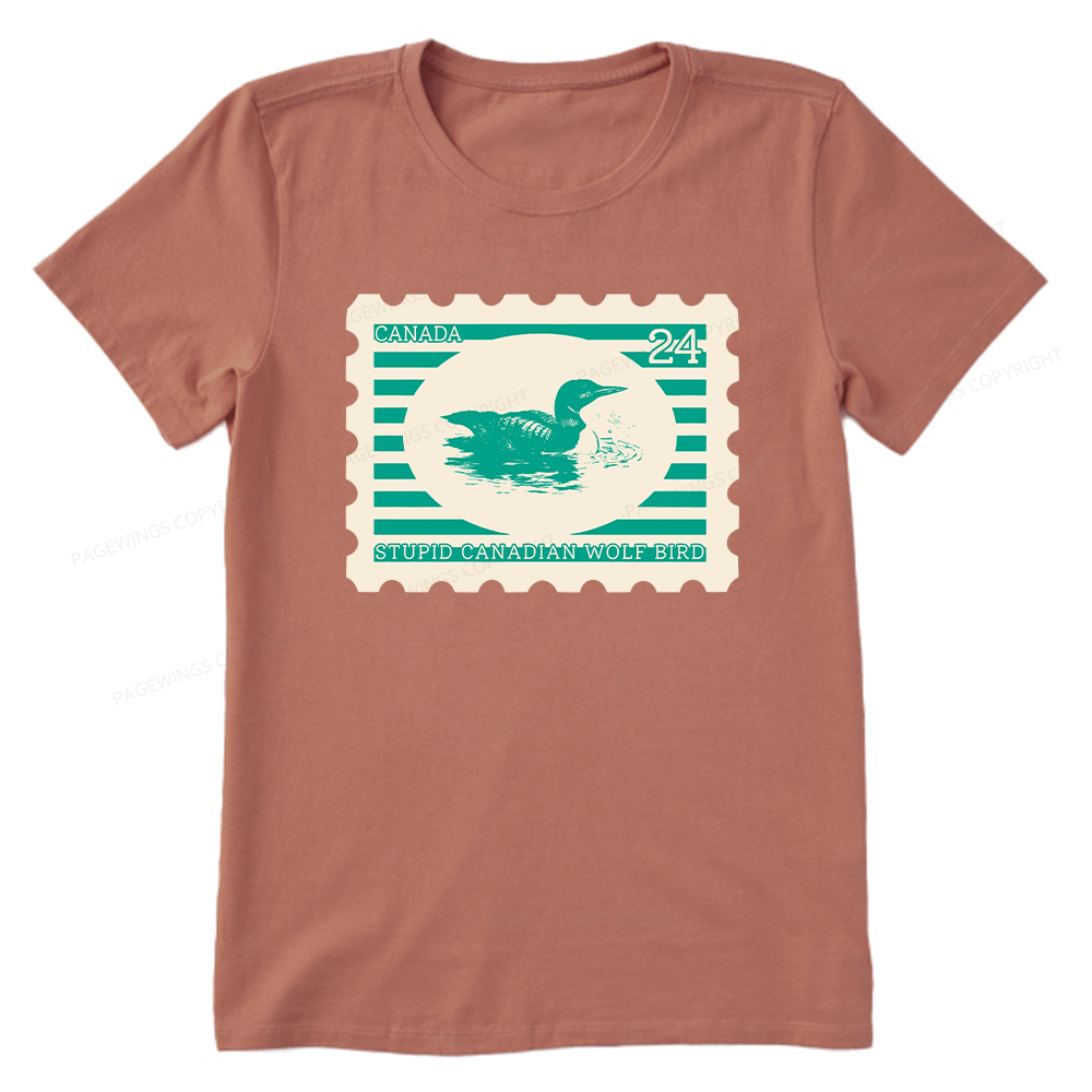 Pagewings Stupid Canadian Wolf Bird Unisex Classic T-shirt