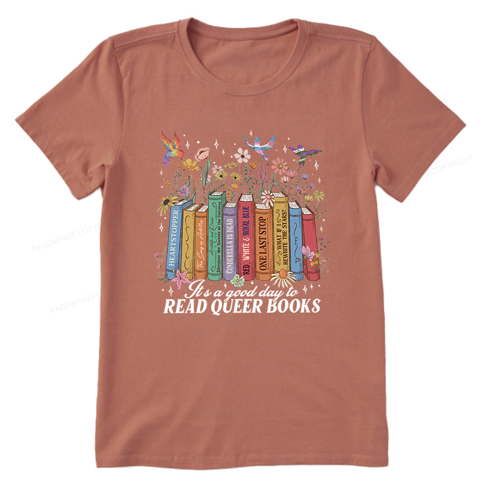 Pagewings Read Queer Books Unisex Classic T-shirt