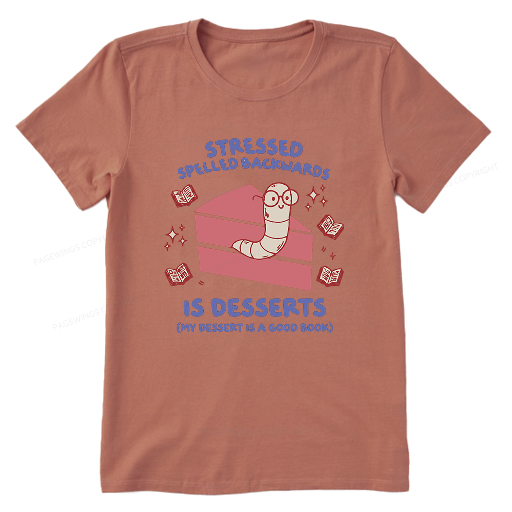 Pagewings My Dessert Is A Good Book Unisex Classic T-shirt