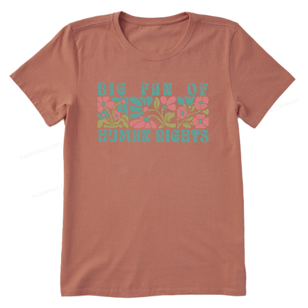 Pagewings Big Fan Of Human Rights Unisex Classic T-shirt