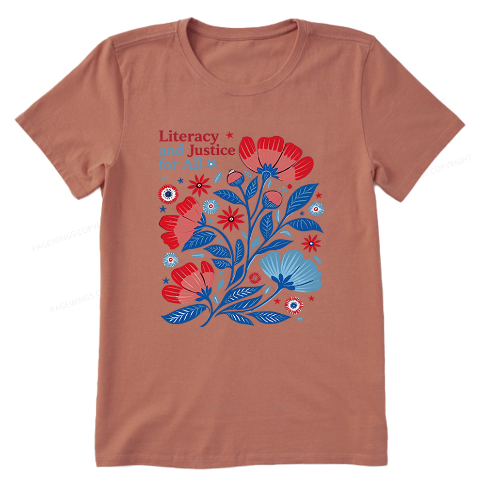 Pagewings Literacy and Justice for All Unisex Classic T-shirt