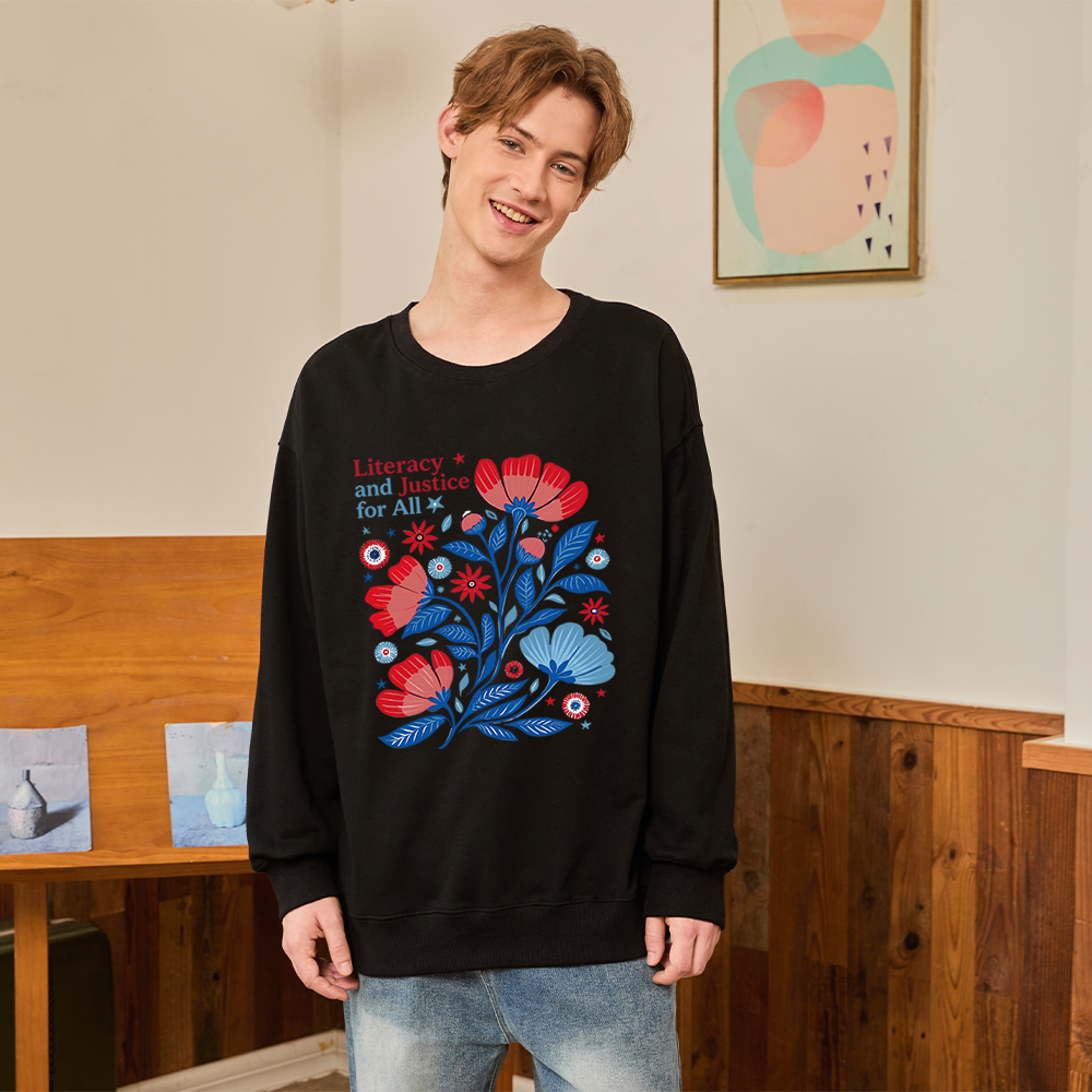 Pagewings Literacy and Justice for All Unisex Classic Sweatshirt