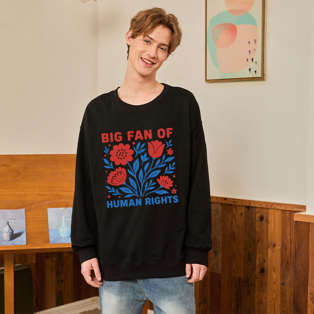Pagewings Big Fan Of Human Rights Unisex Classic Sweatshirt