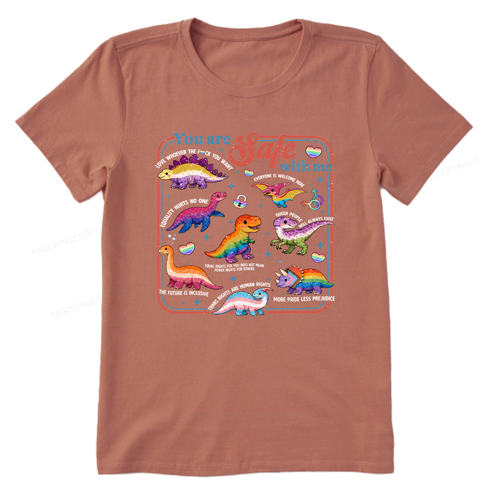 Pagewings You Are Safe With Me Unisex Classic T-shirt