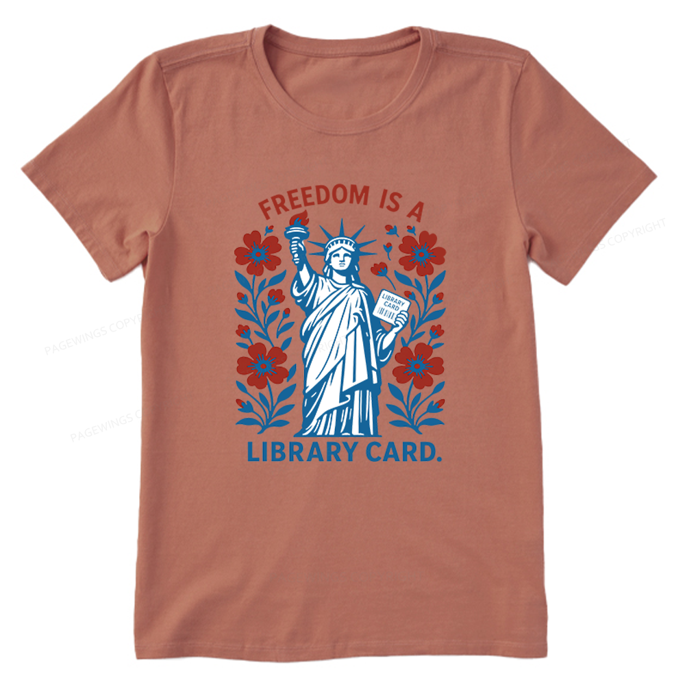 Pagewings Liberty is a Library Card Unisex Classic T-shirt