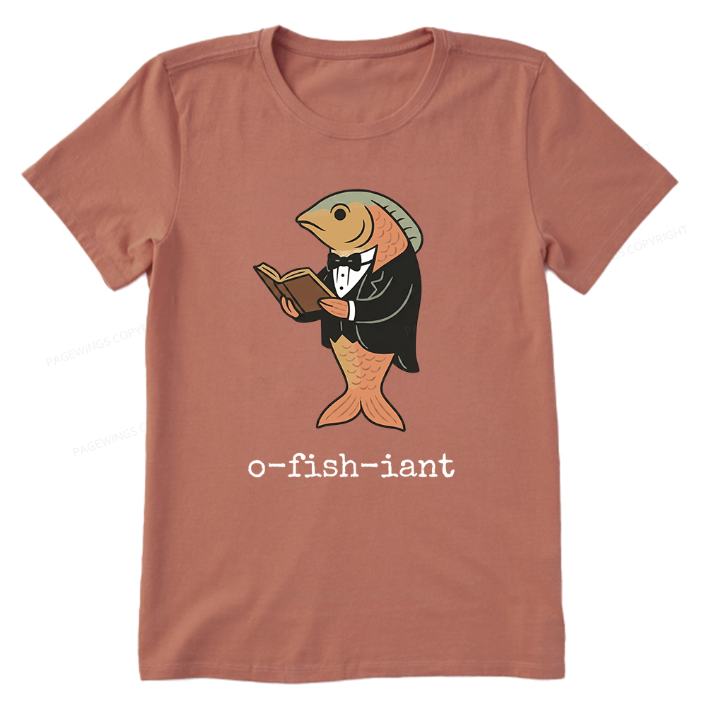Pagewings Reading Fish Unisex Classic T-shirt