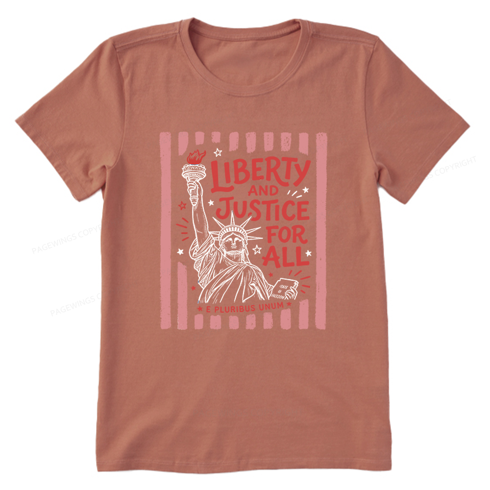 Pagewings Liberty And Justice For All Unisex Classic T-shirt