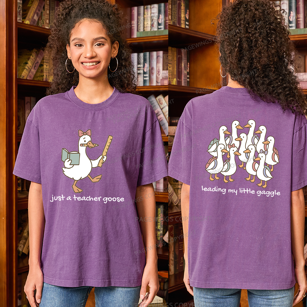 Pagewings Back to School Unisex Washed T-shirt