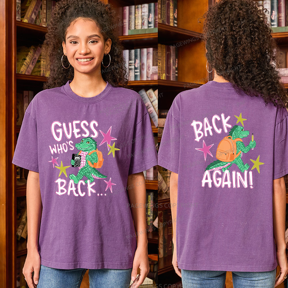 Pagewings First Day Of School Unisex Washed T-shirt