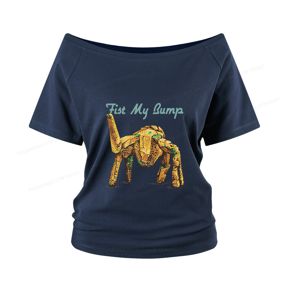 Pagewings Read Sci-Fi Women Off Shoulder T-shirts