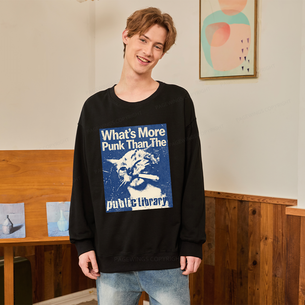Pagewings What's More Punk Than The Public Library Unisex Classic Sweatshirt