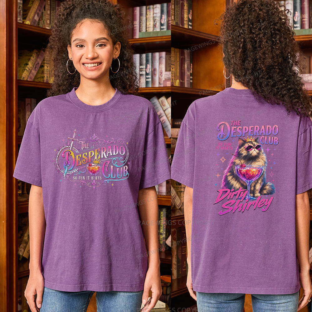 Pagewings Sci-Fi Bookish Unisex Washed T-shirt