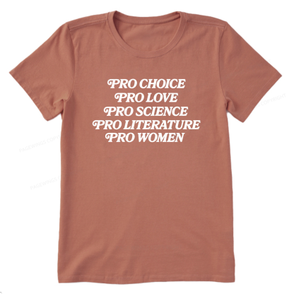 Pagewings Pro Choice Love Science Literature Unisex Classic T-shirt