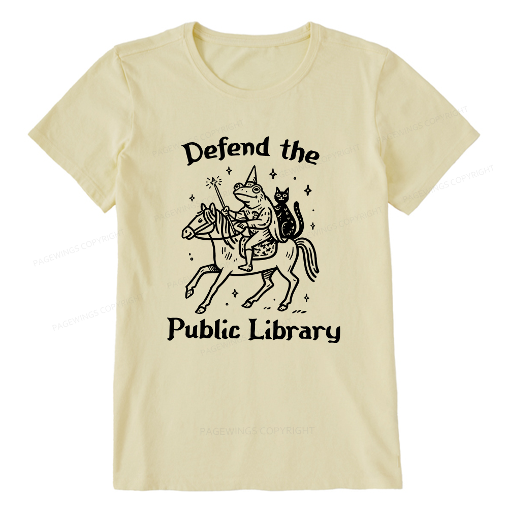 Pagewings Defend the Public Library Unisex Classic T-shirt