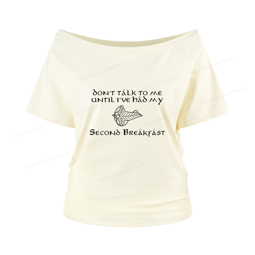 Pagewings Don't Talk To Me Women Off Shoulder T-shirts