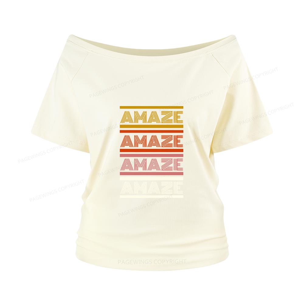 Pagewings Science Fiction Lover Women Off Shoulder T-shirts