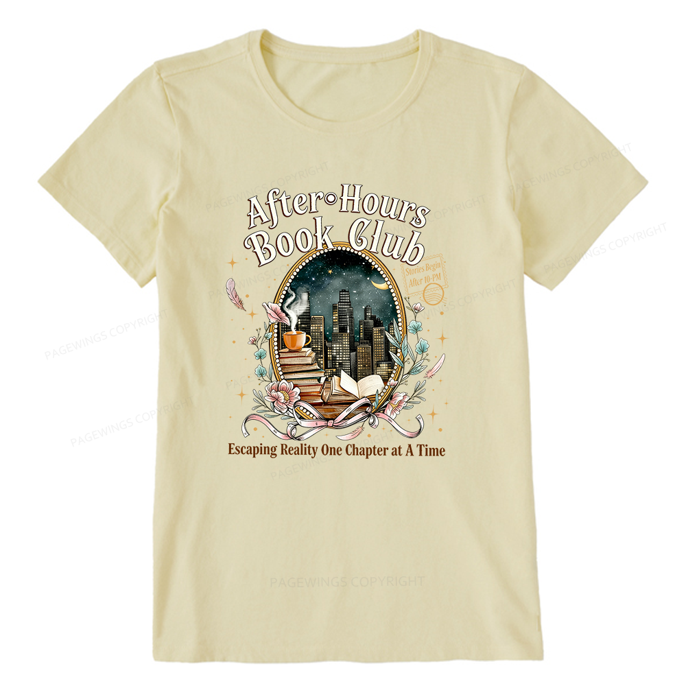 Pagewings After‑Hours Book Club Unisex Classic T-shirt
