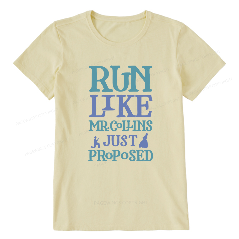 Pagewings Run Like Mr. Collins Unisex Classic T-shirt