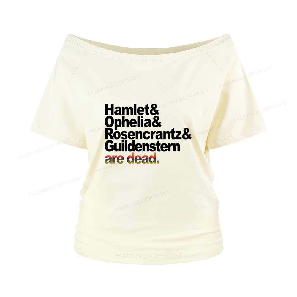 Pagewings Drama lovers Women Off Shoulder T-shirts