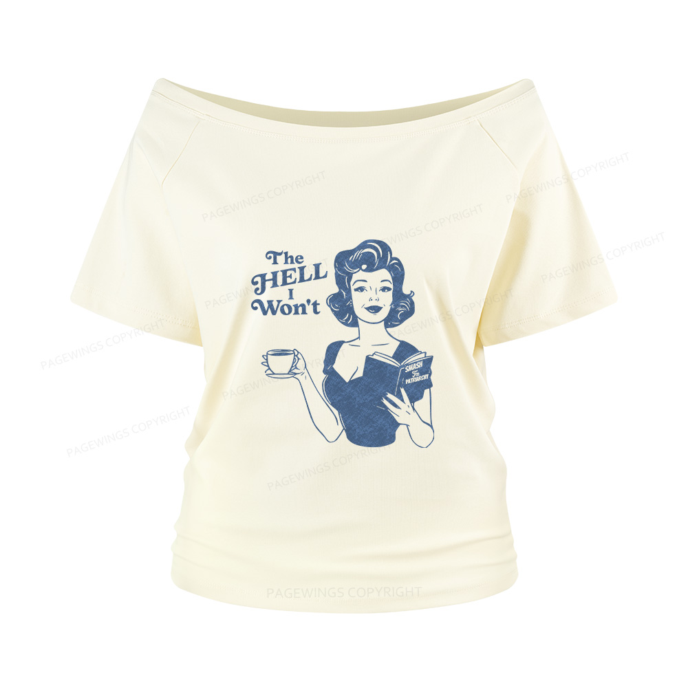 Pagewings Retro Women's Rights Women Off Shoulder T-shirts