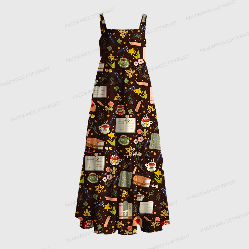 Pagewings Bohemian Book Lover Maxi Dress
