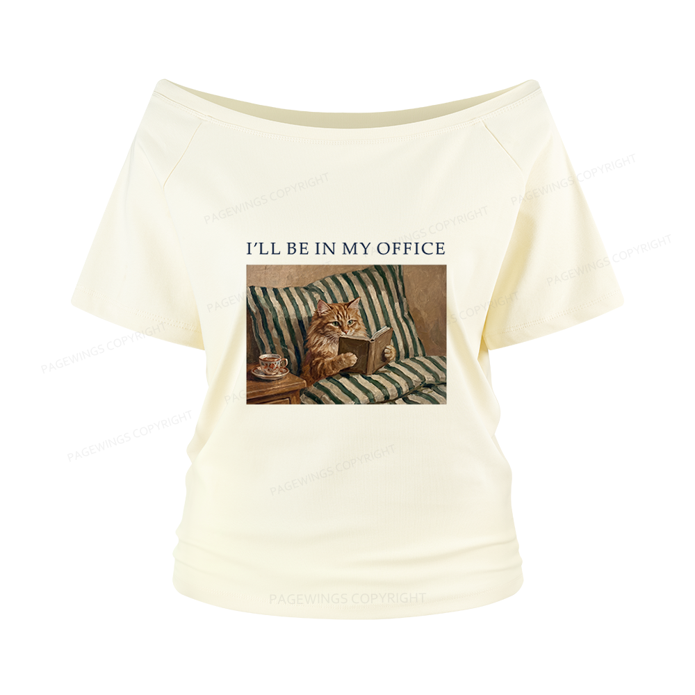 Pagewings Funny Book Lover Women Off Shoulder T-shirts