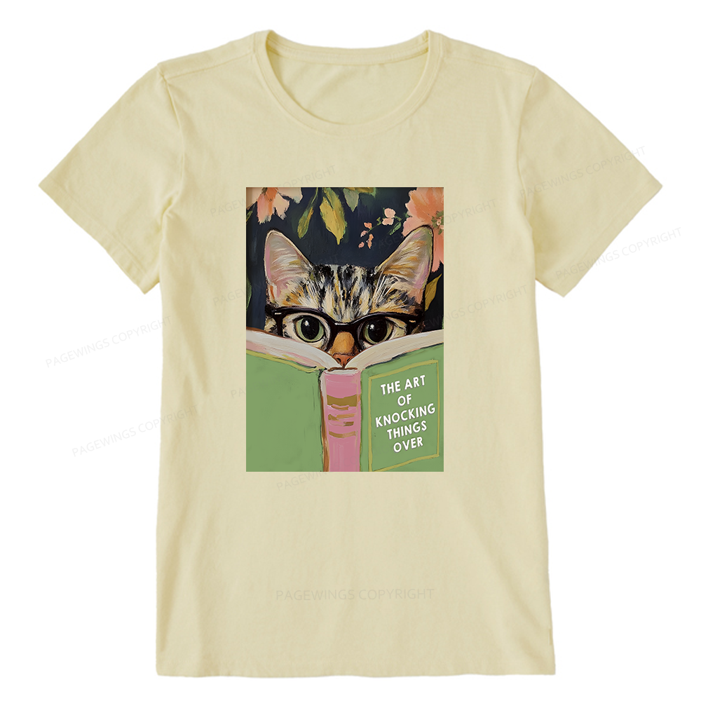 Pagewings Cat Reading Unisex Classic T-shirt