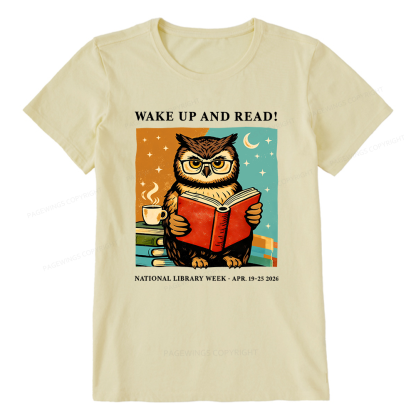 Pagewings Wake Up And Read Unisex Classic T-shirt