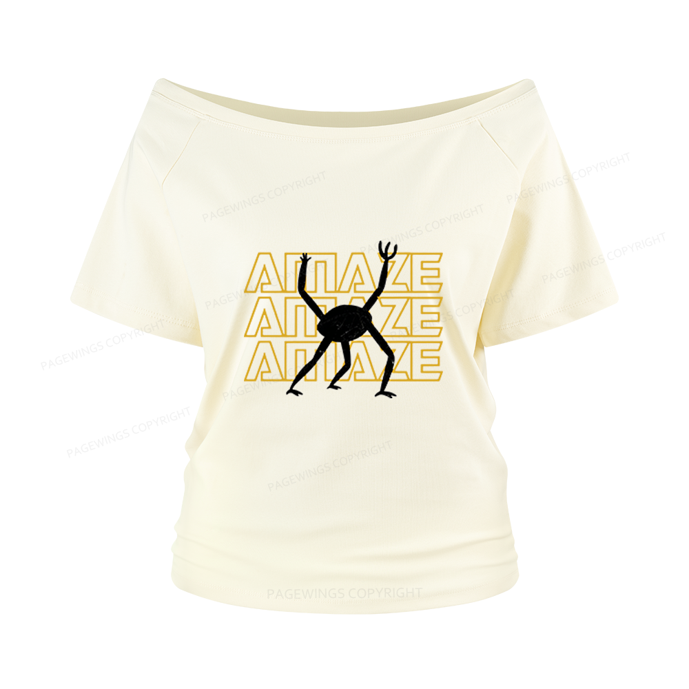 Pagewings Sci-Fi Book Lover Women Off Shoulder T-shirts