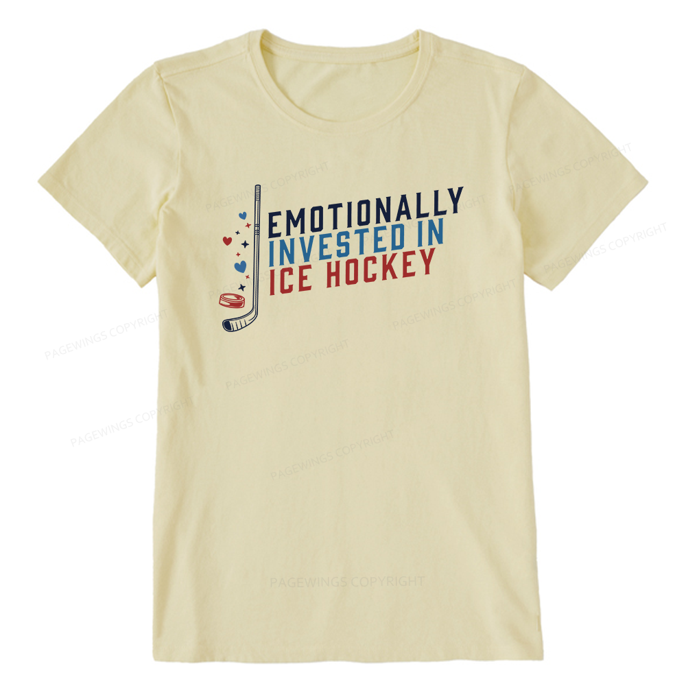 Pagewings Emotionally Invested in Ice Hockey Unisex Classic T-shirt