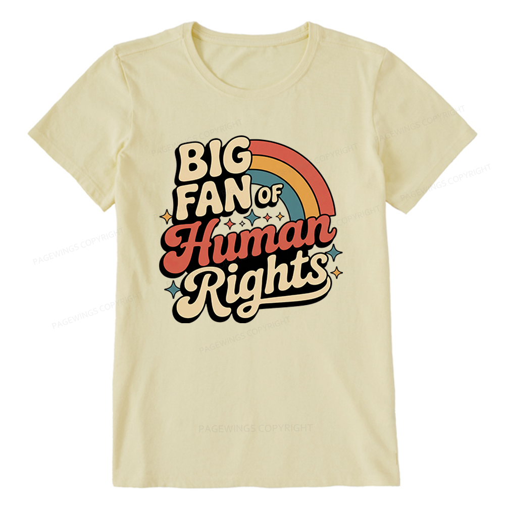 Pagewings Big Fan of Human Rights Unisex Classic T-shirt