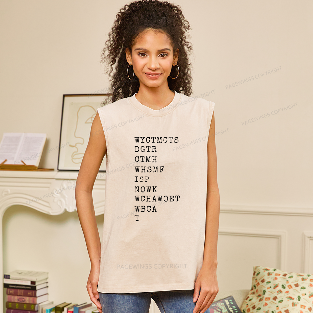 Pagewings Romance Lover Unisex Washed Tank Top