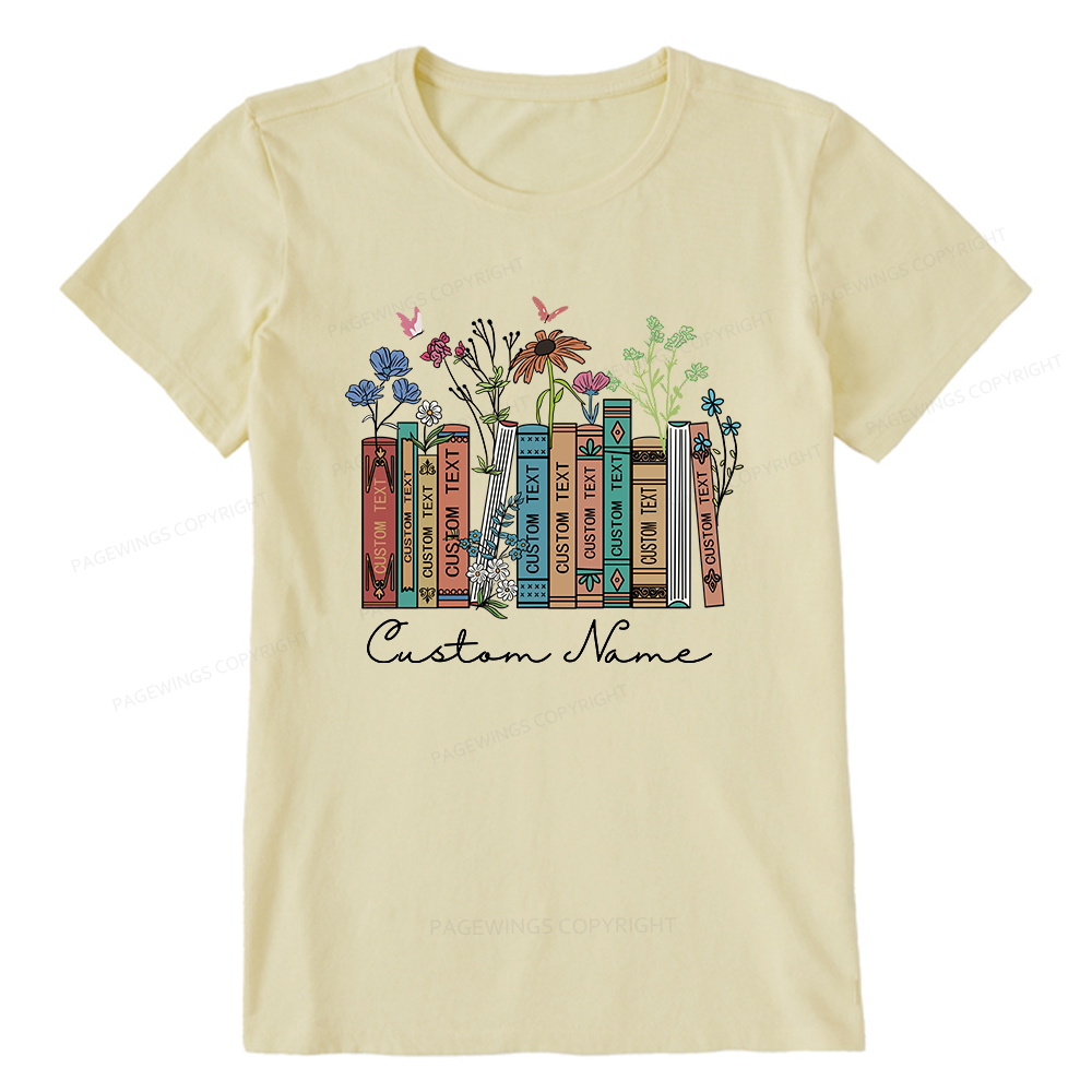 Pagewings Personalized Name Text Unisex Classic T-shirt