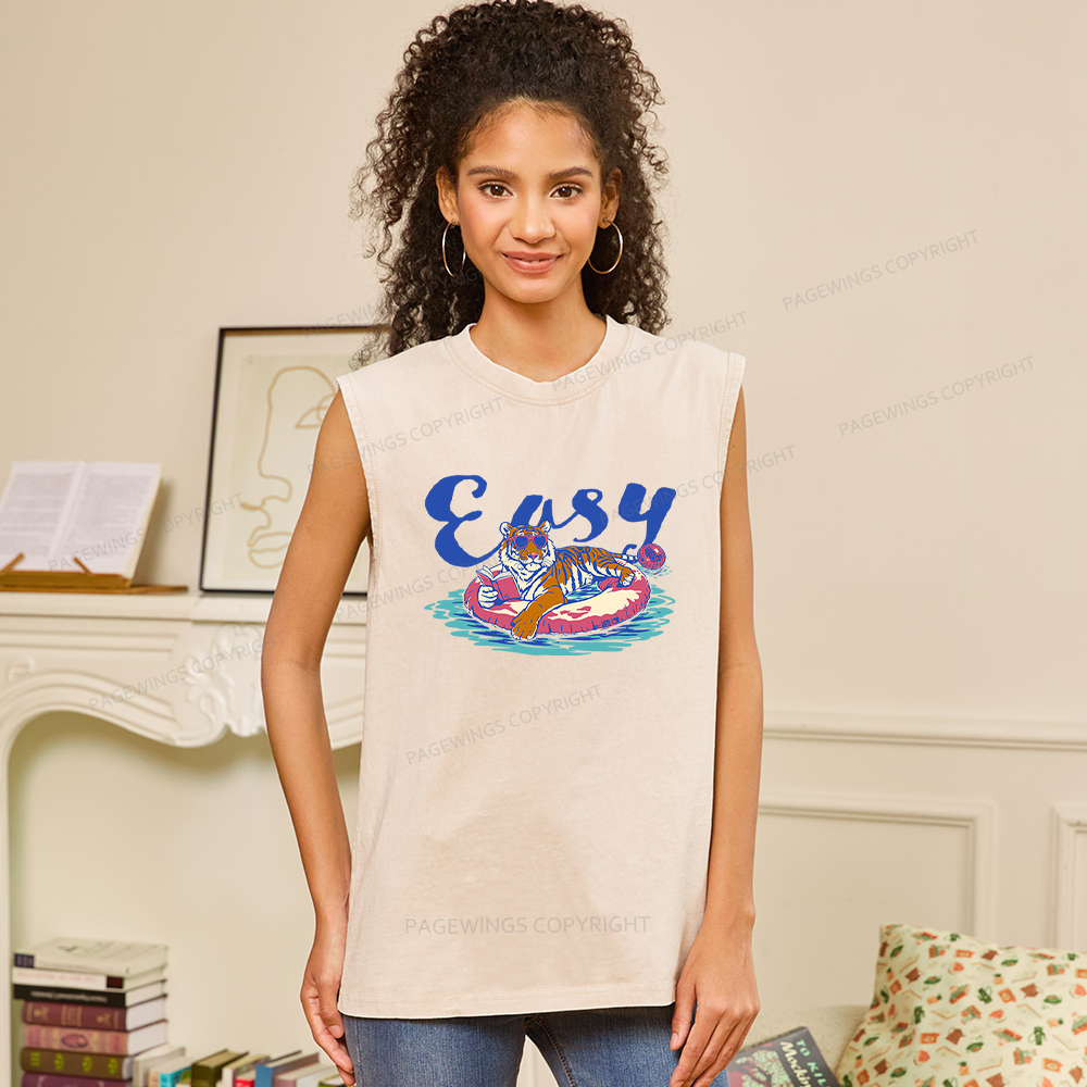 Pagewings Summer Reading Unisex Washed Tank Top