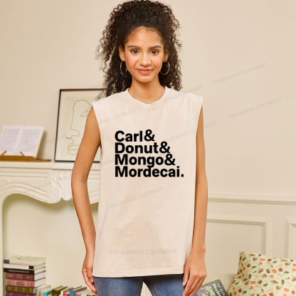 Pagewings Sci-Fi Book Lovers Unisex Washed Tank Top