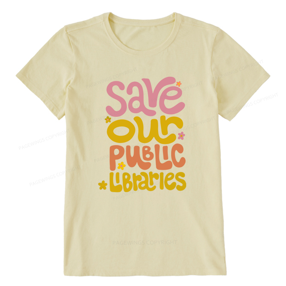 Pagewings Save Our Public Libraries Unisex Classic T-shirt