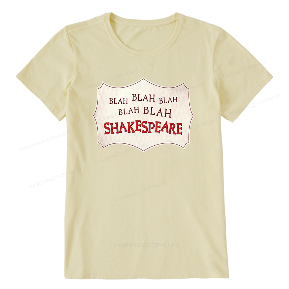 Pagewings Blah Blah Blah Shakespeare Unisex Classic T-shirt
