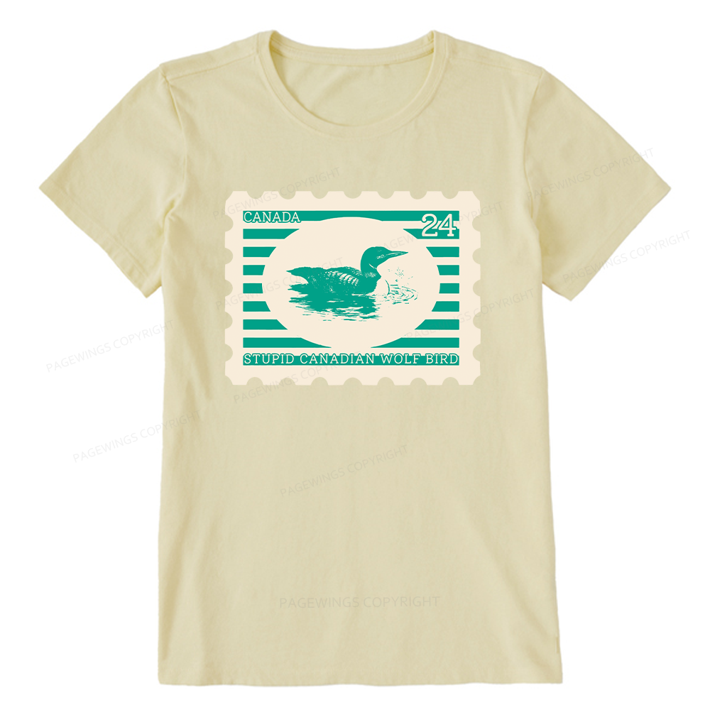 Pagewings Stupid Canadian Wolf Bird Unisex Classic T-shirt