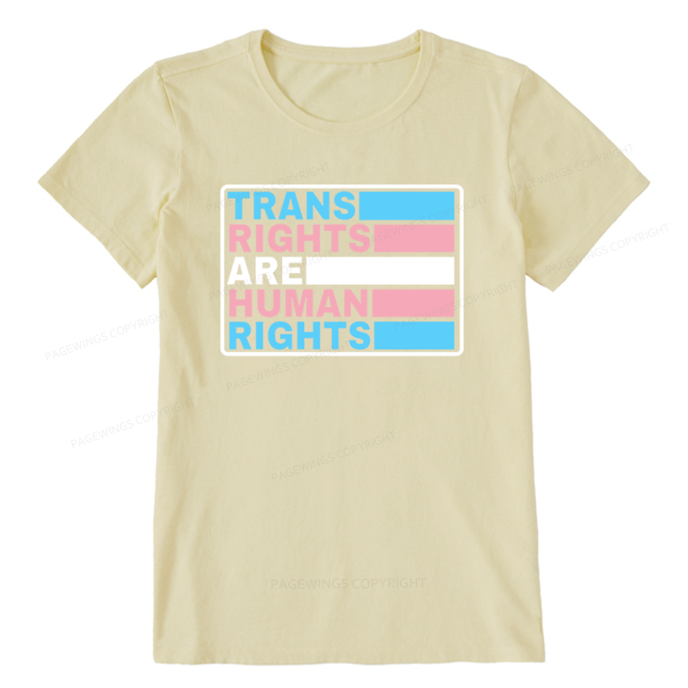 Pagewings Trans Rights Are Human Rights Unisex Classic T-shirt