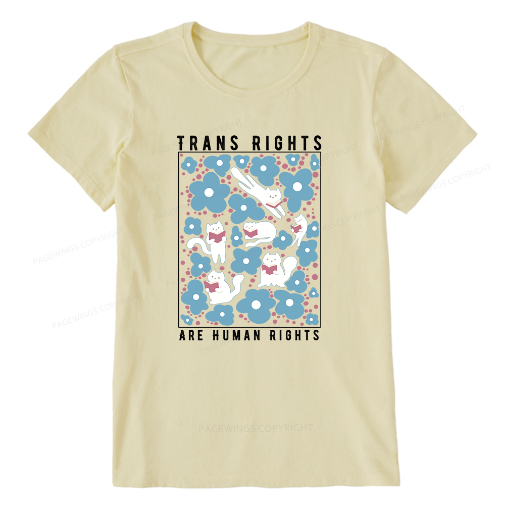 Pagewings Trans Rights Are Human Rights Unisex Classic T-shirt