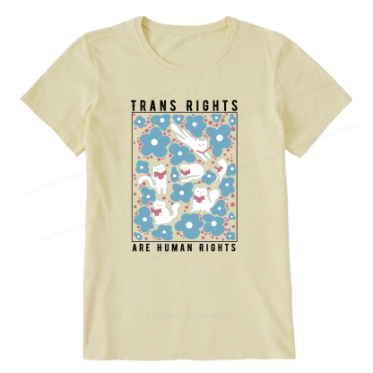 Pagewings Trans Rights Are Human Rights Unisex Classic T-shirt