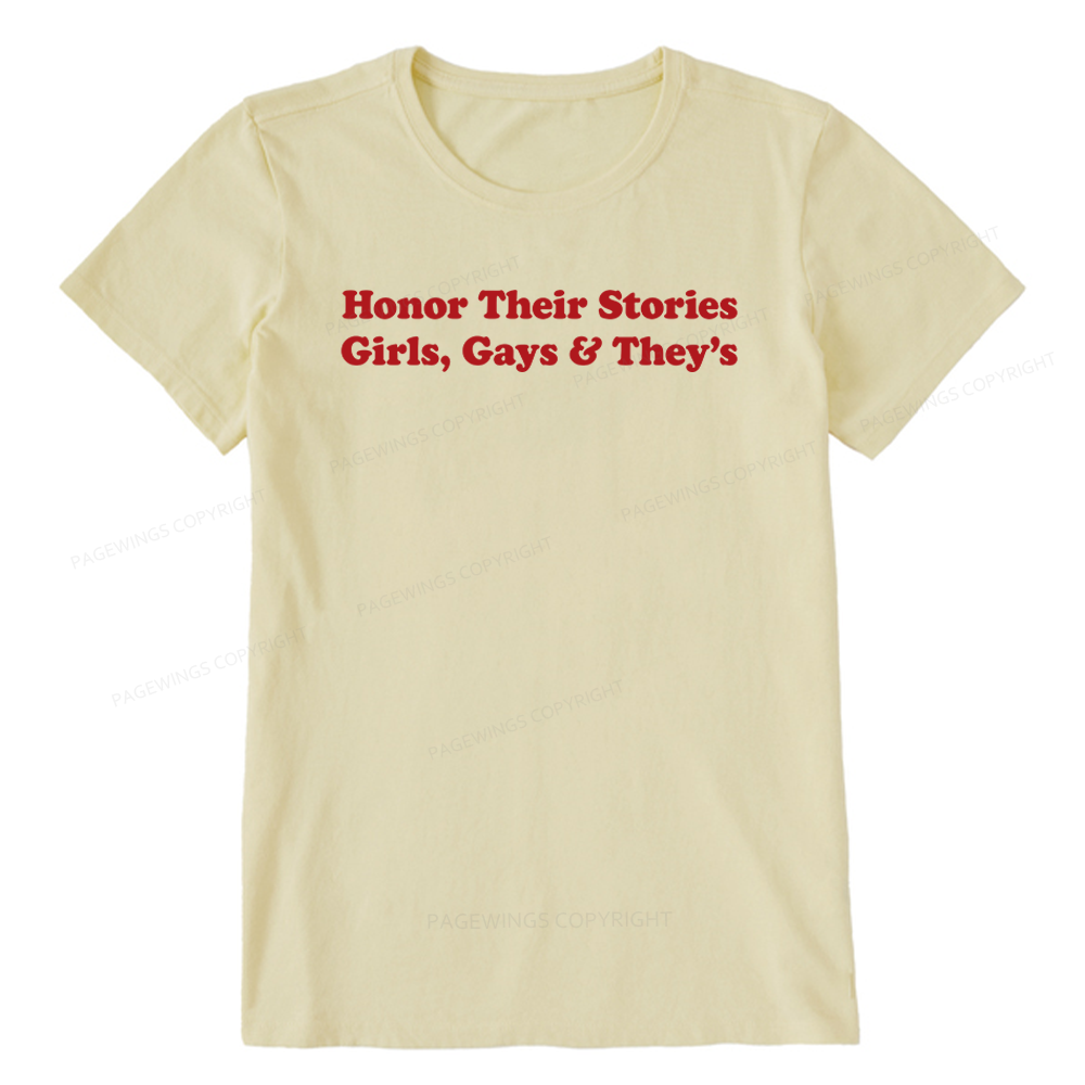 Pagewings Honor Their Stories Unisex Classic T-shirt