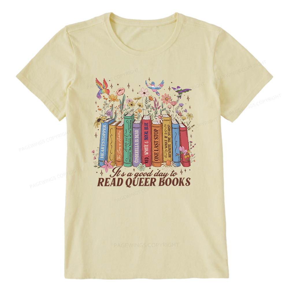 Pagewings Read Queer Books Unisex Classic T-shirt