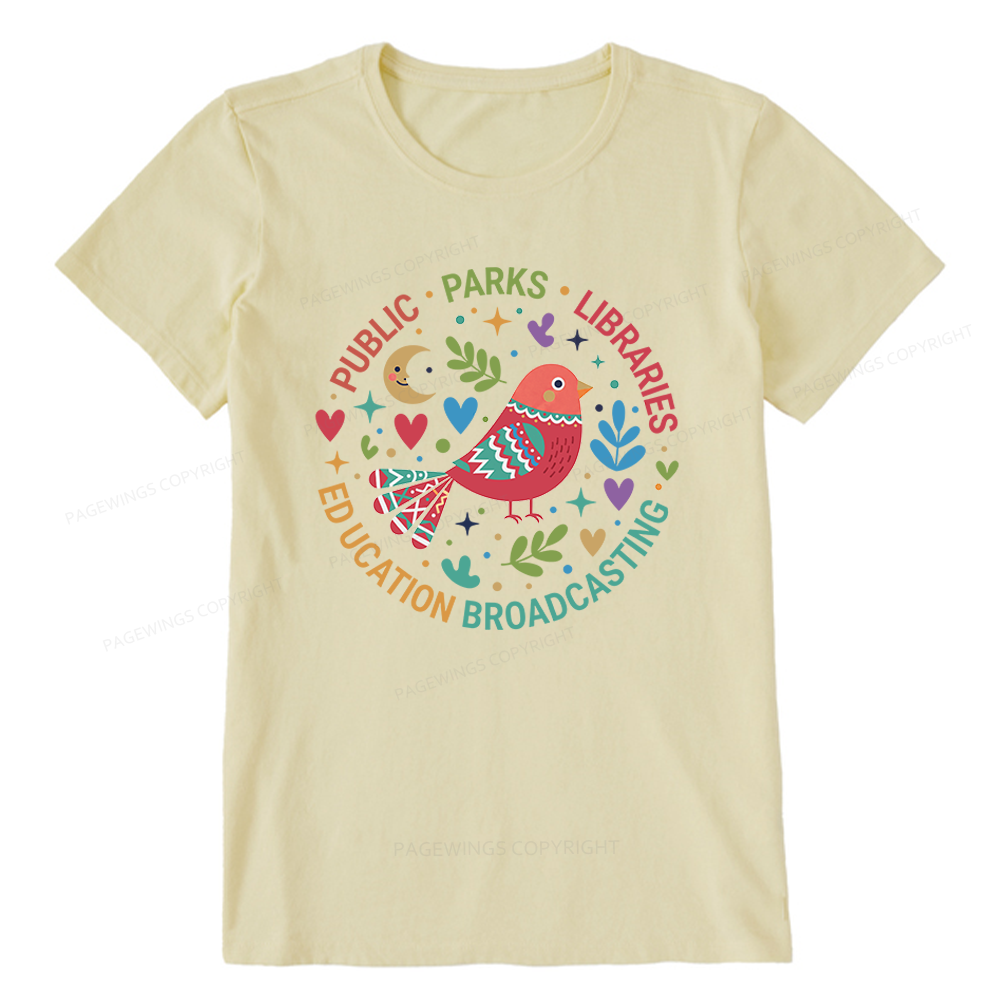 Pagewings Public Parks Libraries Education Unisex Classic T-shirt