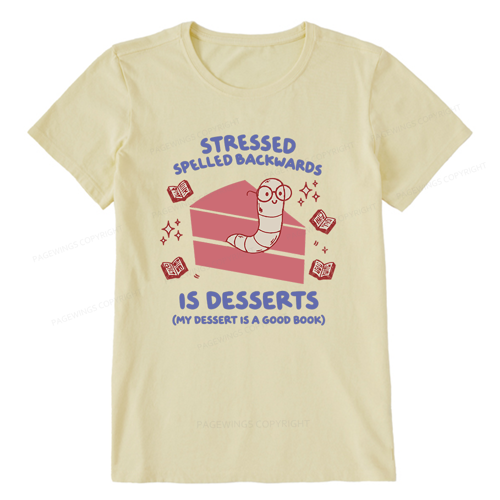 Pagewings My Dessert Is A Good Book Unisex Classic T-shirt