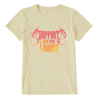 Pagewings Support Your Local Library Unisex Classic T-shirt