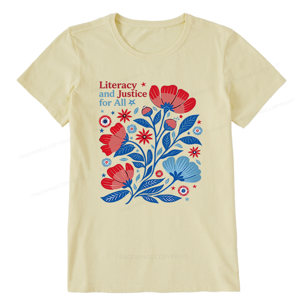 Pagewings Literacy and Justice for All Unisex Classic T-shirt